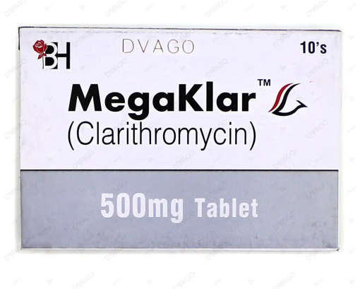 Picture of Megaklar 500mg Tab 1x10s